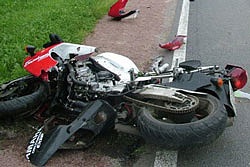 В Первоуральске произошло ДТП с участием мотоцикла.