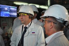 Первоуральский новотрубный завод посетил полномочный представитель  президента РФ в Уральском федеральном округе Игорь Холманских