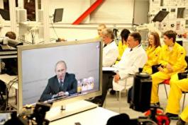 Учебный центр ЧТПЗ вышел на видеосвязь с Владимиром Путиным
