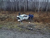 В результате ДТП на 327 км. а/д Пермь – Екатеринбург погиб водитель а/м ВАЗ - 21120. Фото. Видео.